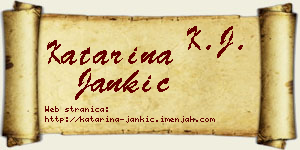 Katarina Jankić vizit kartica